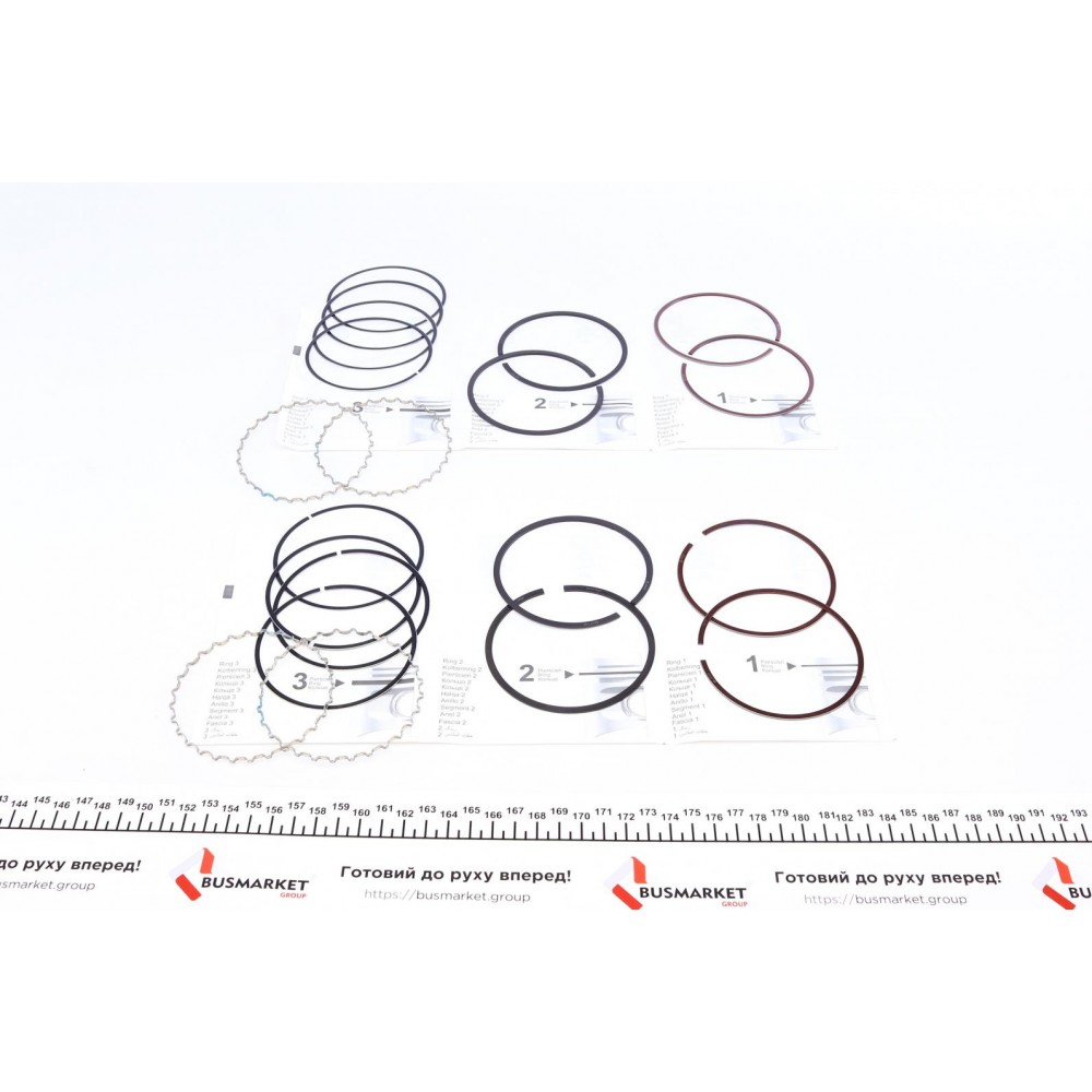 Кільця поршневі Chevrolet Lacetti 1.8 (+0.50/82.10mm) (1.2x1.5x3.0) (к-кт 4 циліндра)