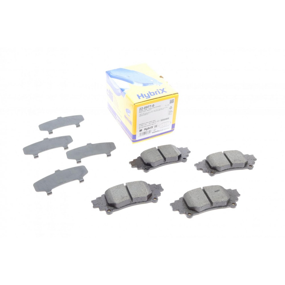 22-0977-0 METELLI Комплект гальмівних колодок дисковий гальм