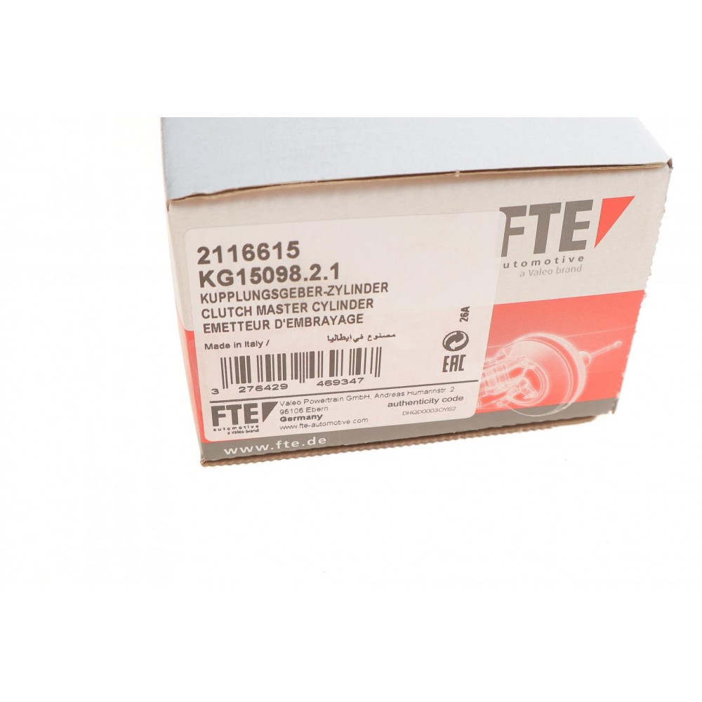 Циліндр зчеплення (головний) Fiat Doblo 01- = KG15098.2.1