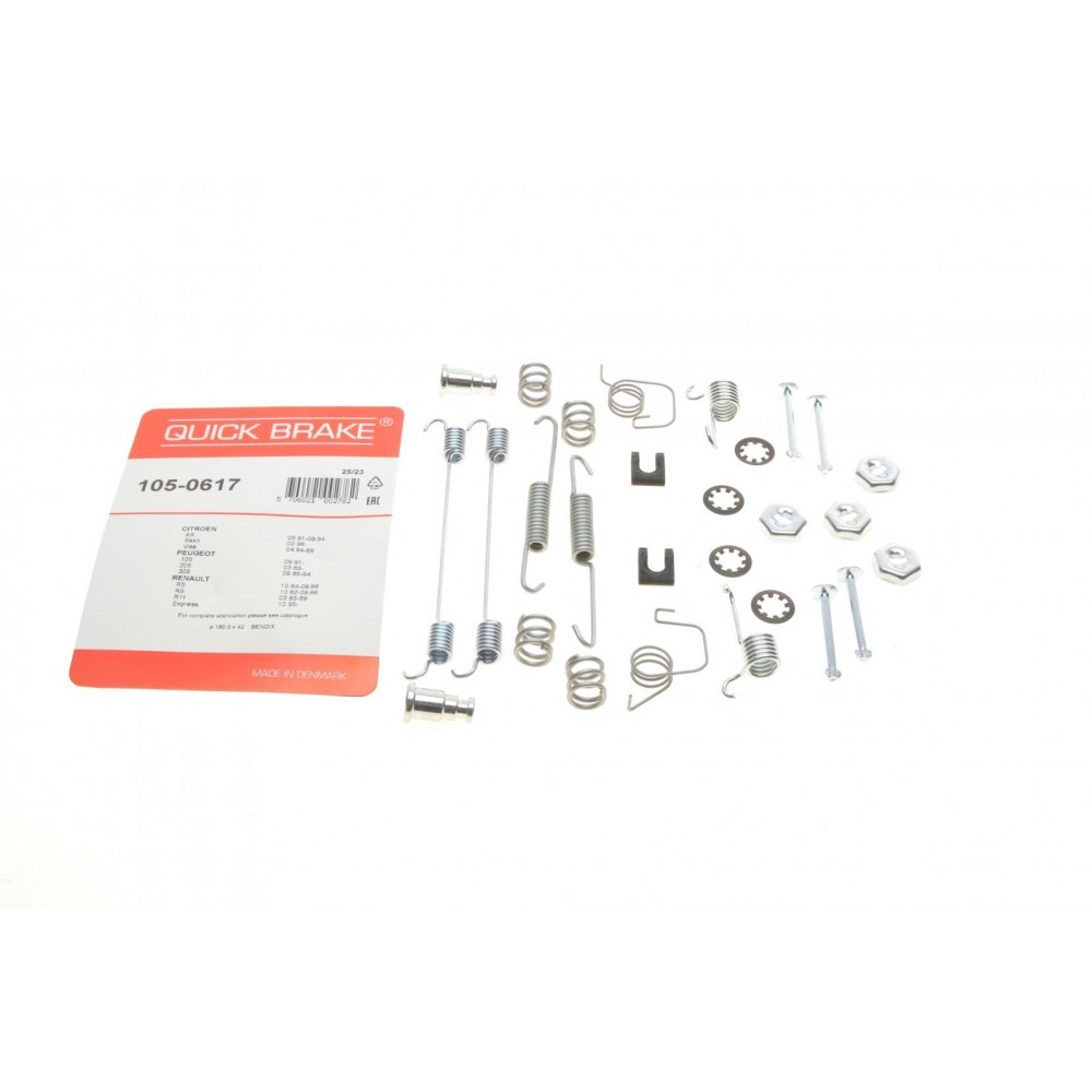 105-0617 QUICK BRAKE Комплектуючі гальмівна колодка