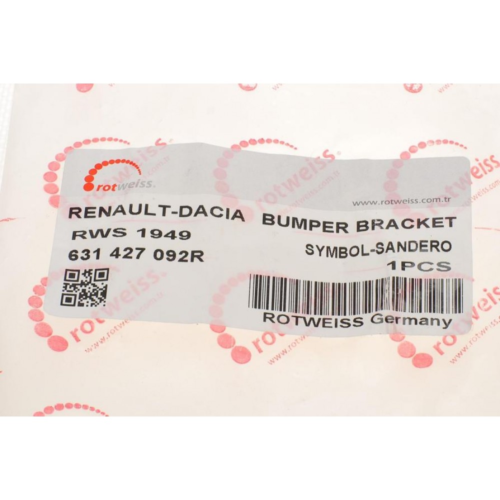 Кронштейн кріплення бампера (переднього/R) Renault Sandero/Stepway 13-/Dacia Sandero 12-