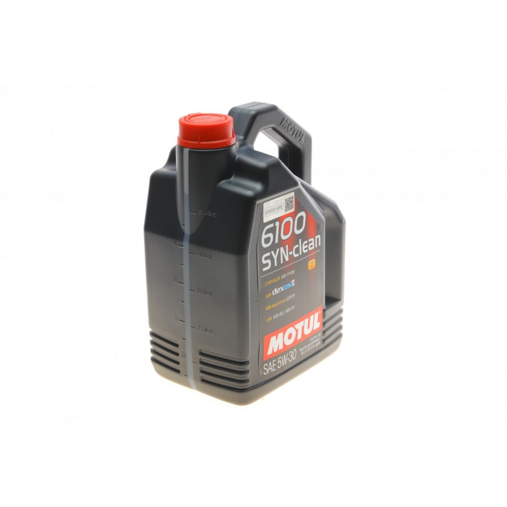 Олива моторне синтетичне MOTUL 6100 SYN-CLEAN Technosynthese 5W-30, 5л (814251) (107948)