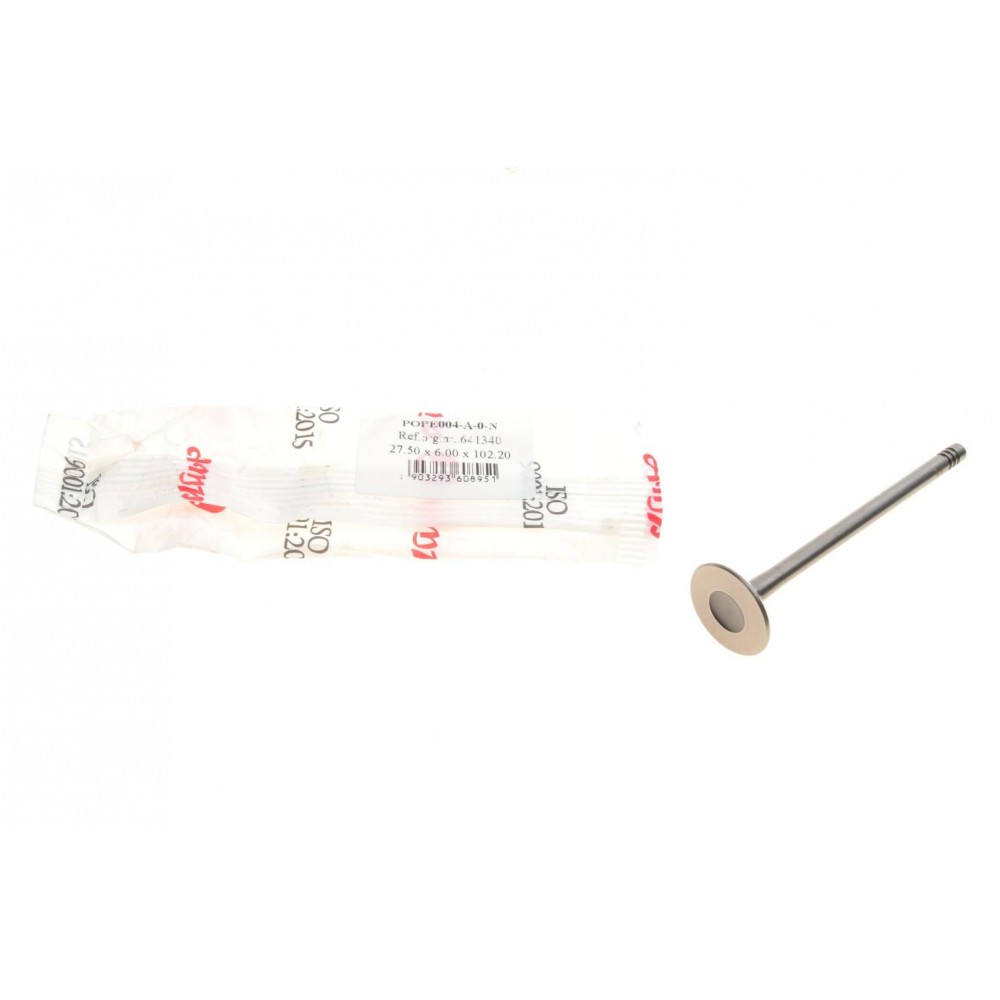 Клапан (випуск) Opel Astra F/G/Vectra A/B/Zafira A 1.4/1.6 95-05 (27.5x6x102.2) (азотований)