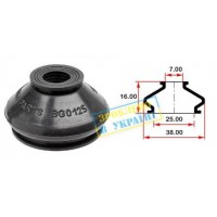 Пильник опори кульової рульового наконечника (універсальний) (25х7x16)