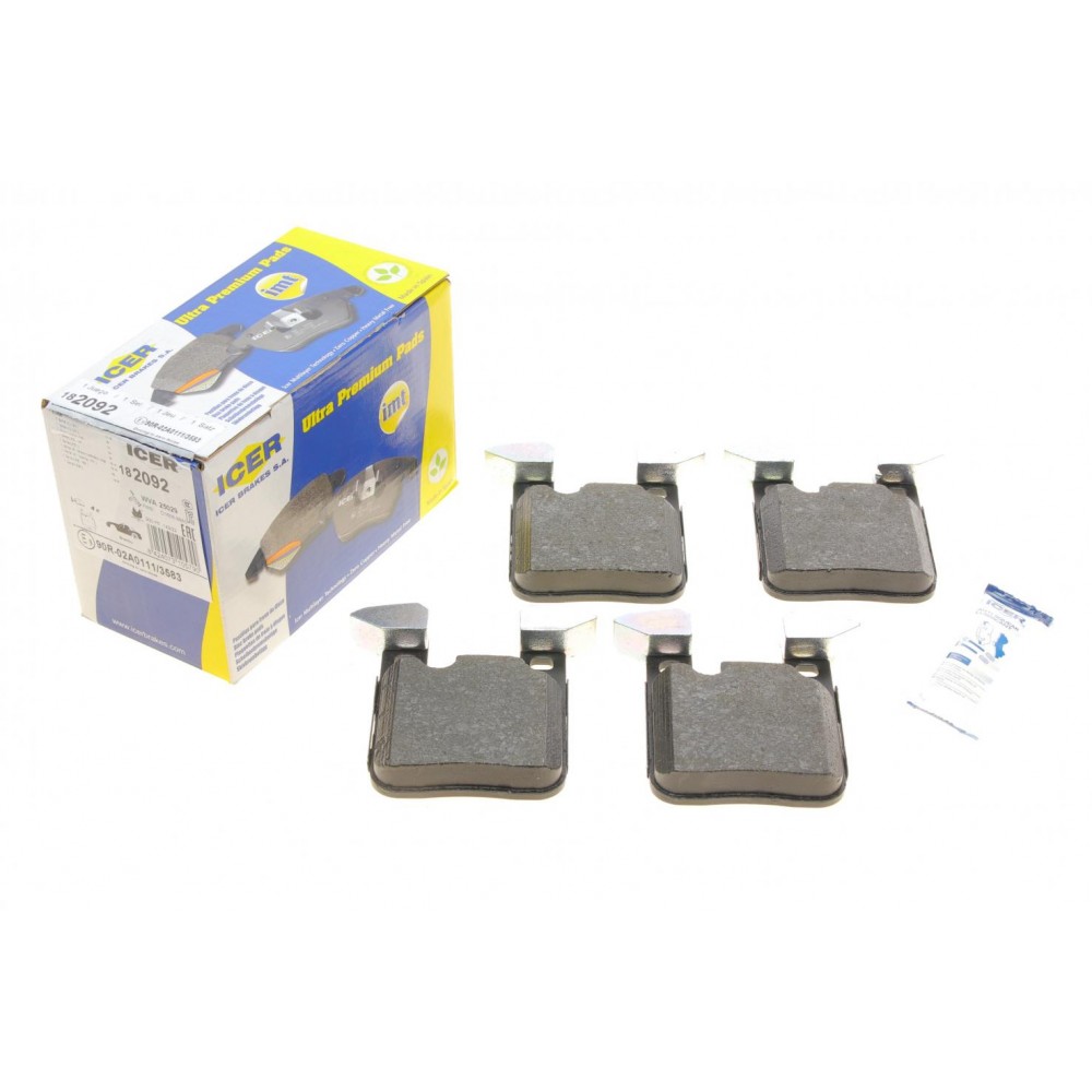 182092 ICER Комплект гальмівних колодок дисковий гальм