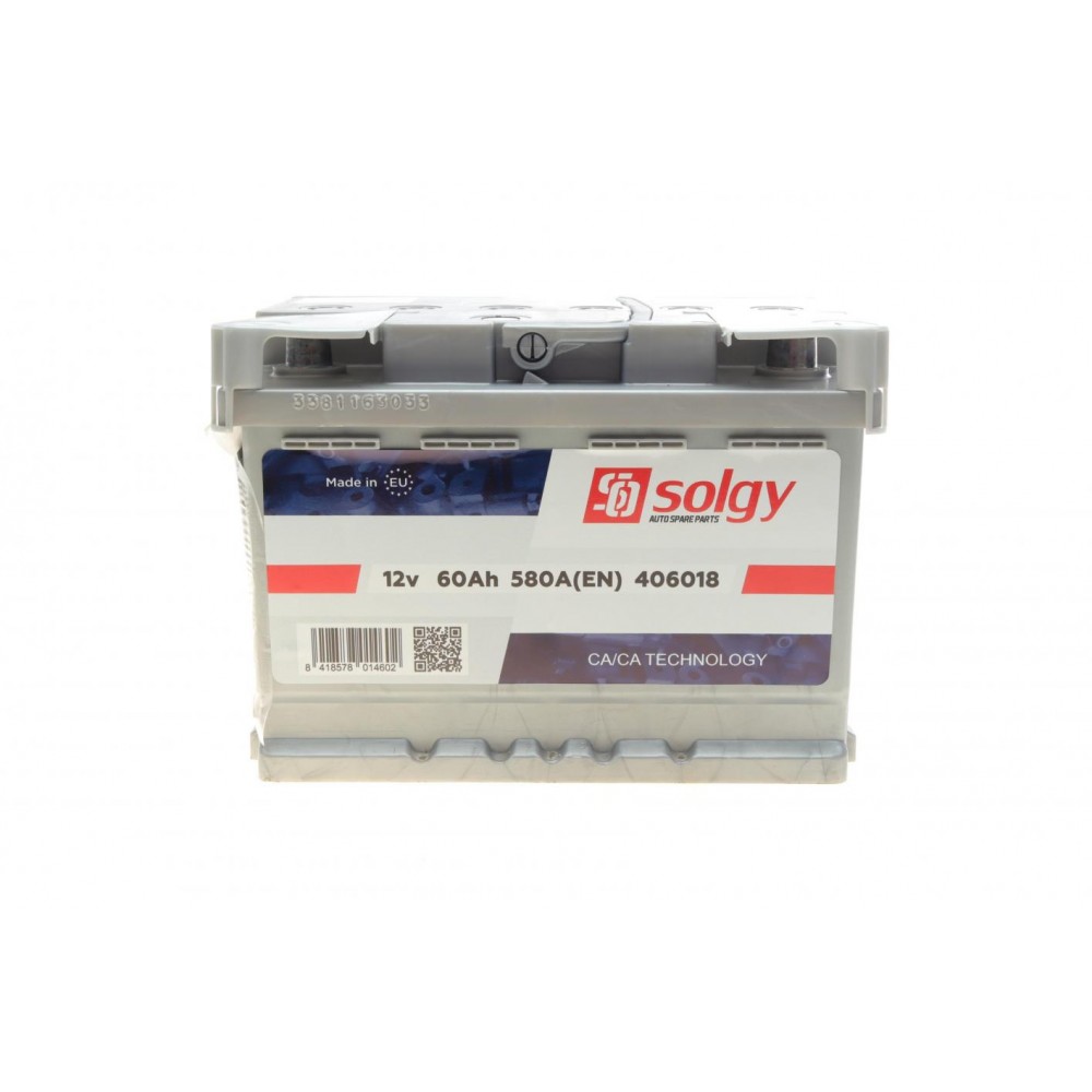 Акумуляторна батарея 60Ah/580A (242x175x175/+R)