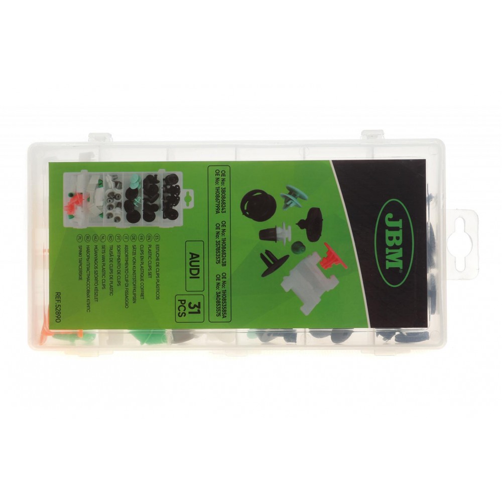 Набір кліпс пластикових Audi (31шт)