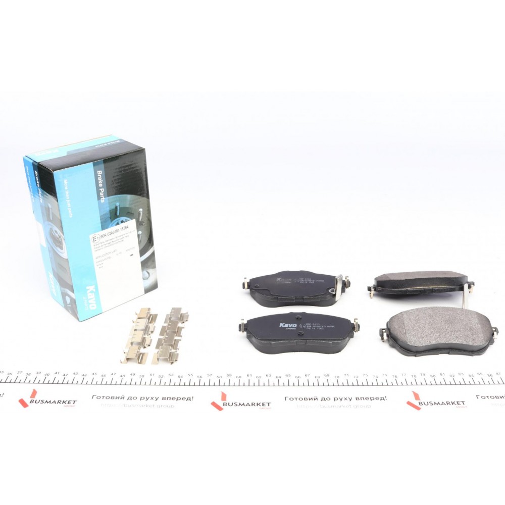 KBP-9123 KAVO PARTS Комплект гальмівних колодок дисковий гальм