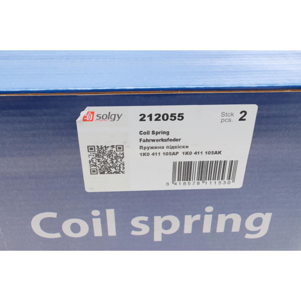 Пружина (передня) VW Golf V/VI/Skoda Octavia 1.2-1.4TSI/1.4-1.6/1.6FSI 03-13 (унив/нахил.з.ч)