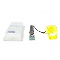 Ліхтарик ультрафіолетовий UV 9 LED (+окуляри)