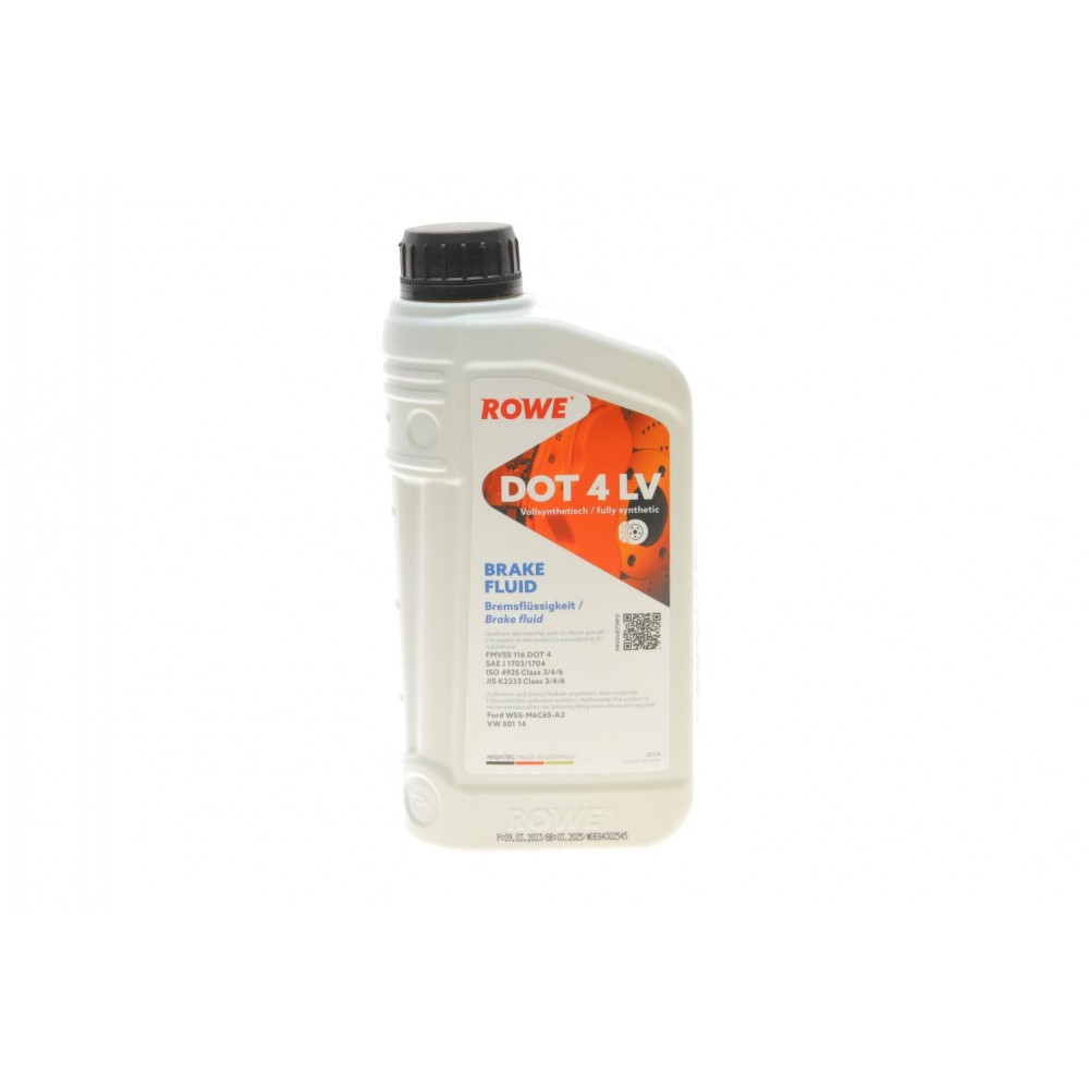 Рідина гальмівна HIGHTEC BRAKE FLUID DOT 4 LV (1L) (ABS/ESP)