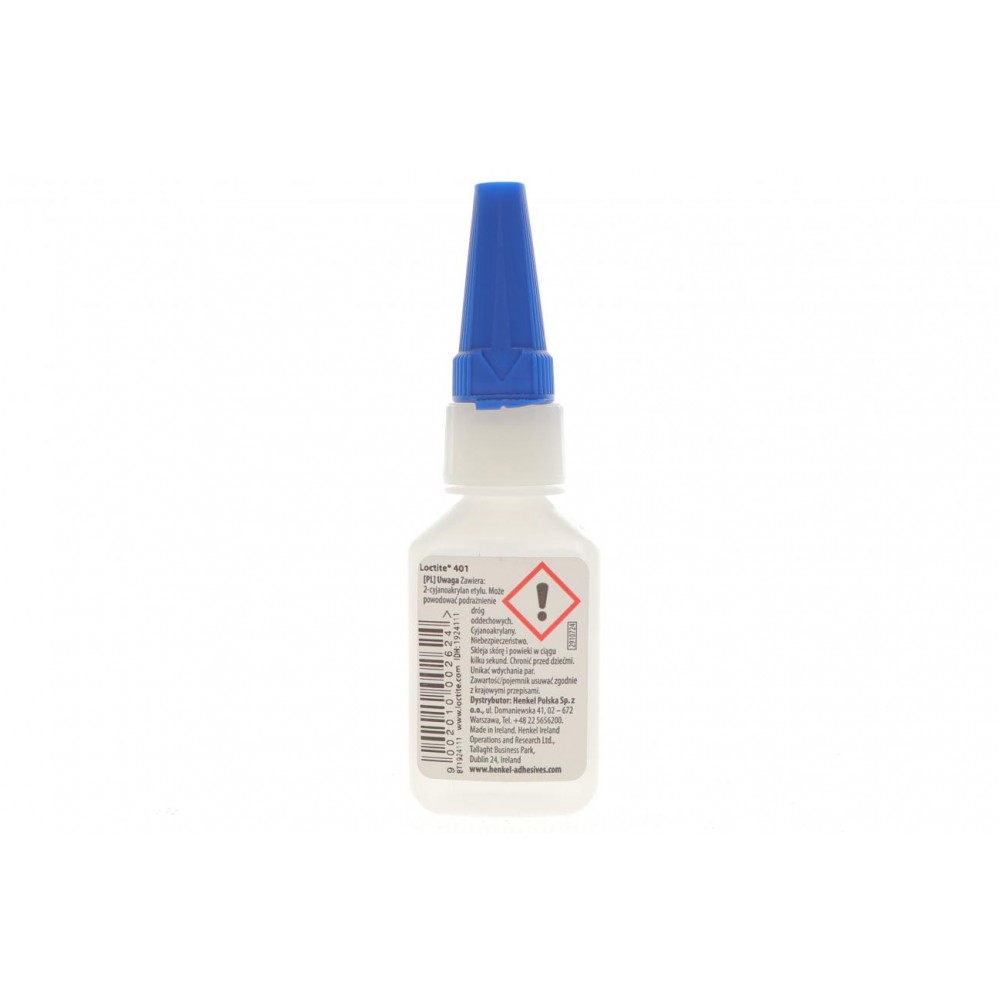 LOCTITE 401, 20g Суперклей універсальний (-40 до +120°С) пониженої в'язкості