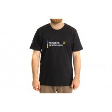 Футболка патріотична BM Parts, чорна, XXL (100% бавовна)