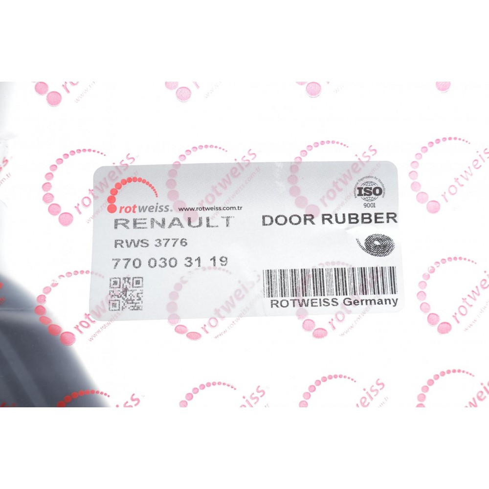 Ущільнювач дверей (задніх) Renault Kangoo 97-