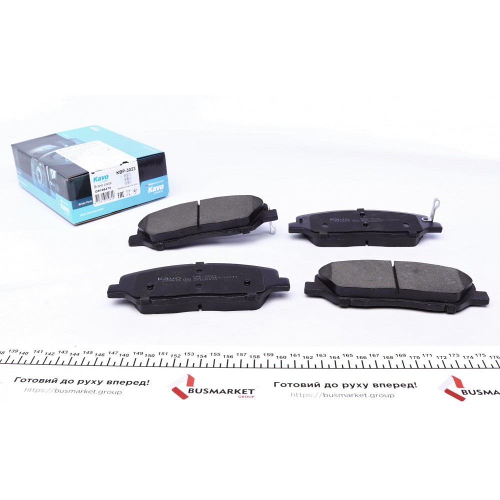 KBP-3023 KAVO PARTS Комплект гальмівних колодок дисковий гальм