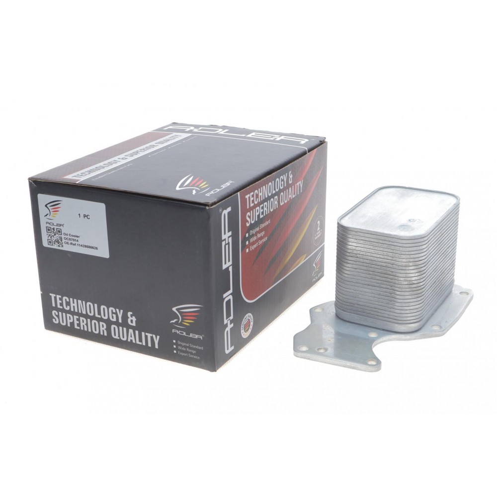 Радіатор масляний BMW 3 (F30/F80)/5 (F10/G30/F90)/7 (G11/G12) 11- (теплообмінник) B47/N47