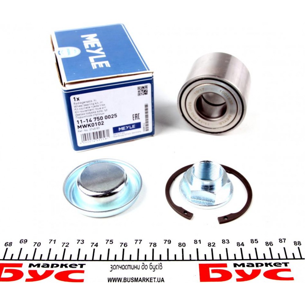 11-14 750 0025 MEYLE Комплект підшипника ступиці колеса