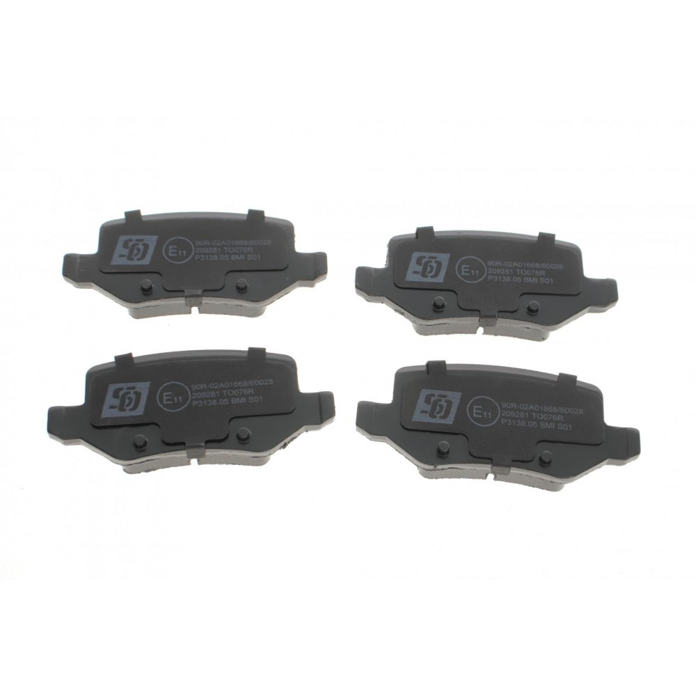 Колодки гальмівні (задні) MB A-class (W168/W169) 97-12/B-class (W245) 05-11/Vaneo (W414) 02-05