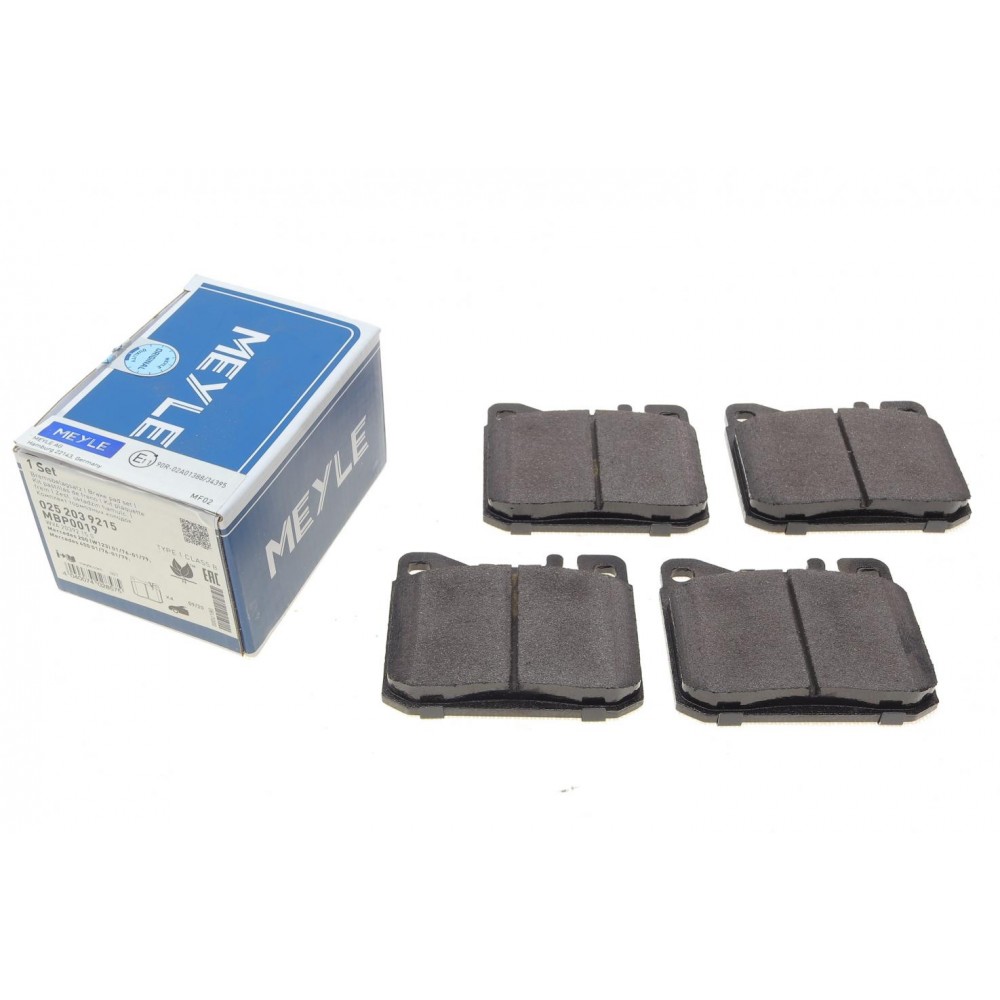 025 203 9215 MEYLE Комплект гальмівних колодок дисковий гальм