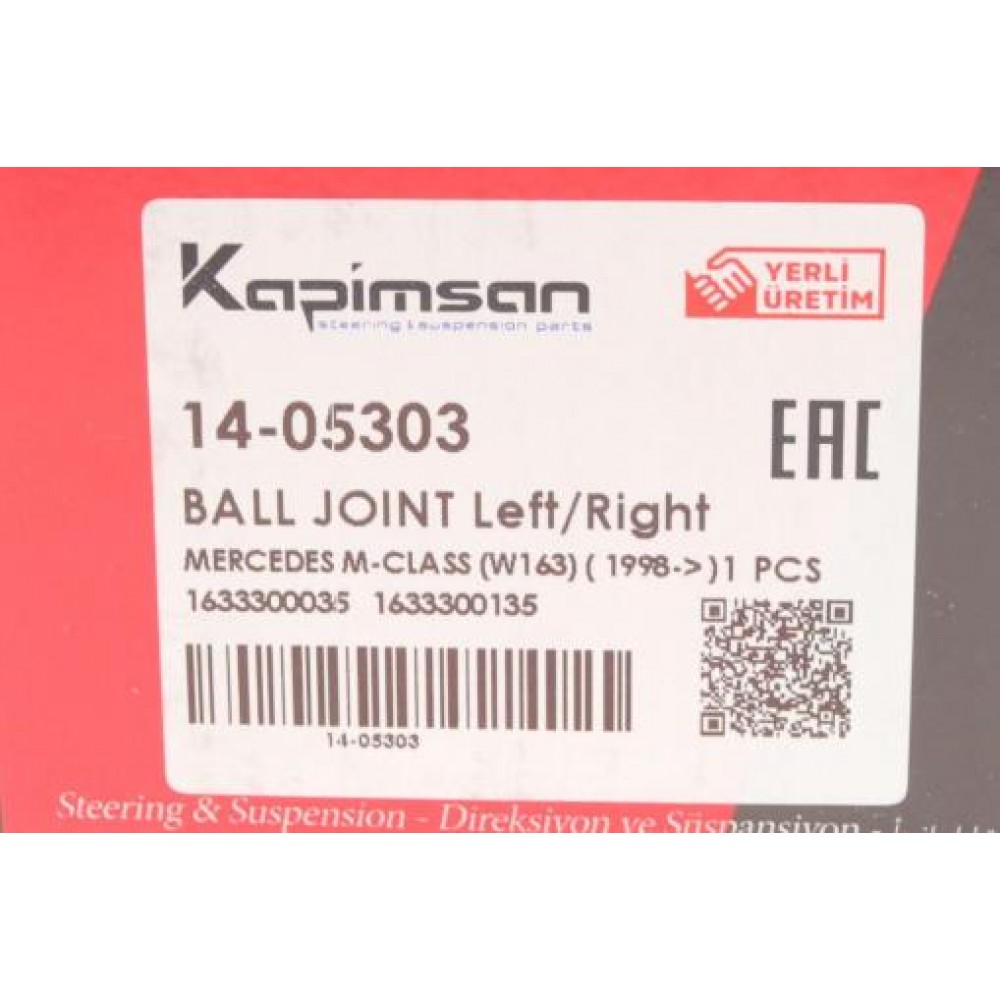 Опора кульова (передня/знизу) MB M-class (W163) 98-05