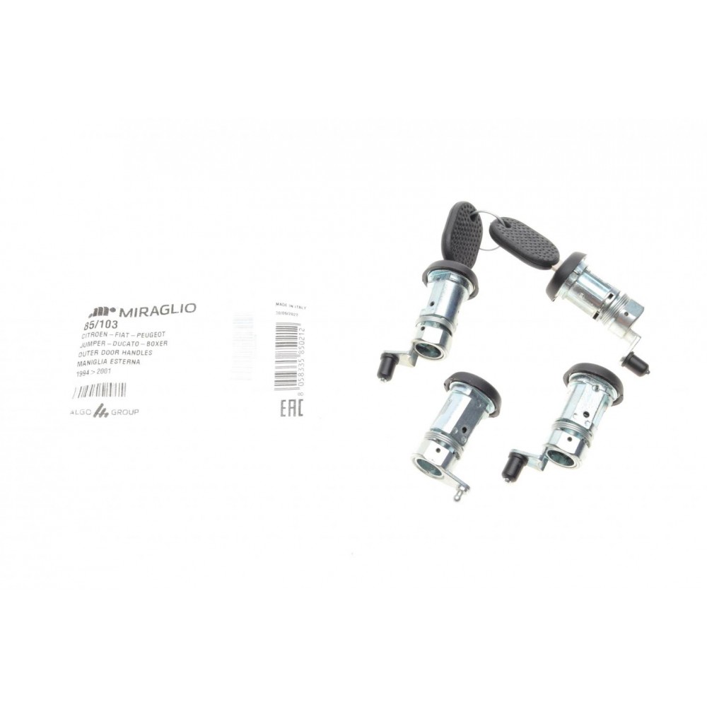 85/103 MIRAGLIO Комплект циліндра замка