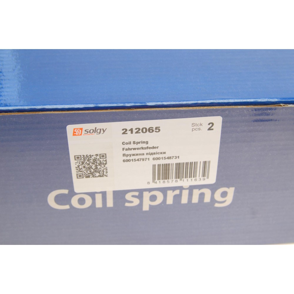 Пружина (задня) Dacia Logan/Renault Logan 1.4/MPI/1.5dCi/1.6/16V/BiFuel/MPI 04- (седан)