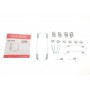 105-0740 QUICK BRAKE Комплектуючі гальмівна колодка