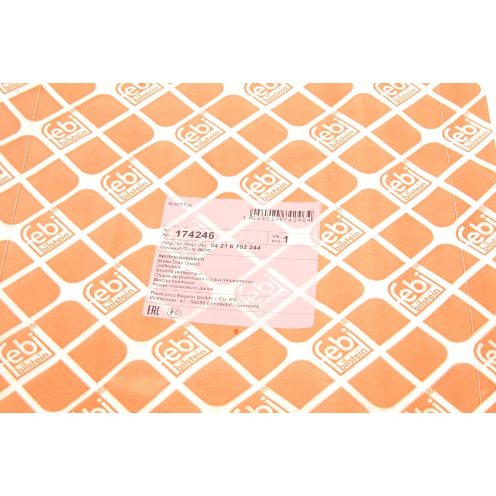 Захист диска гальмівного (заднього) (R) BMW 3 (F30/F80) 11-