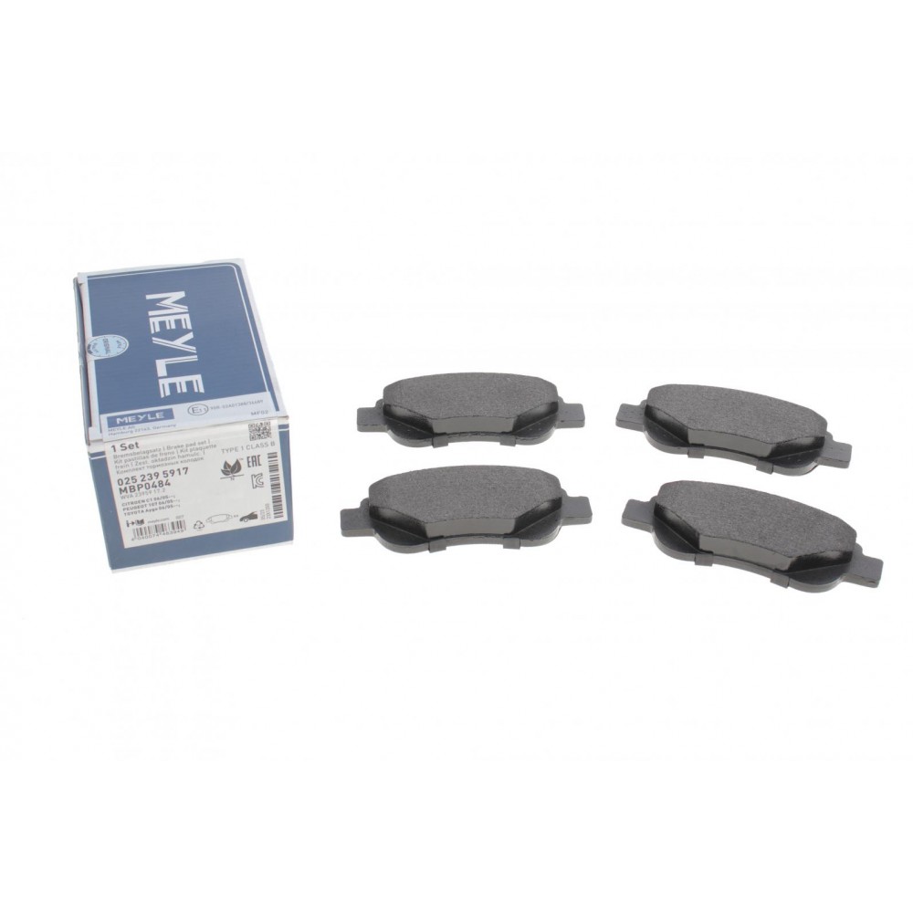 025 239 5917 MEYLE Комплект гальмівних колодок дисковий гальм