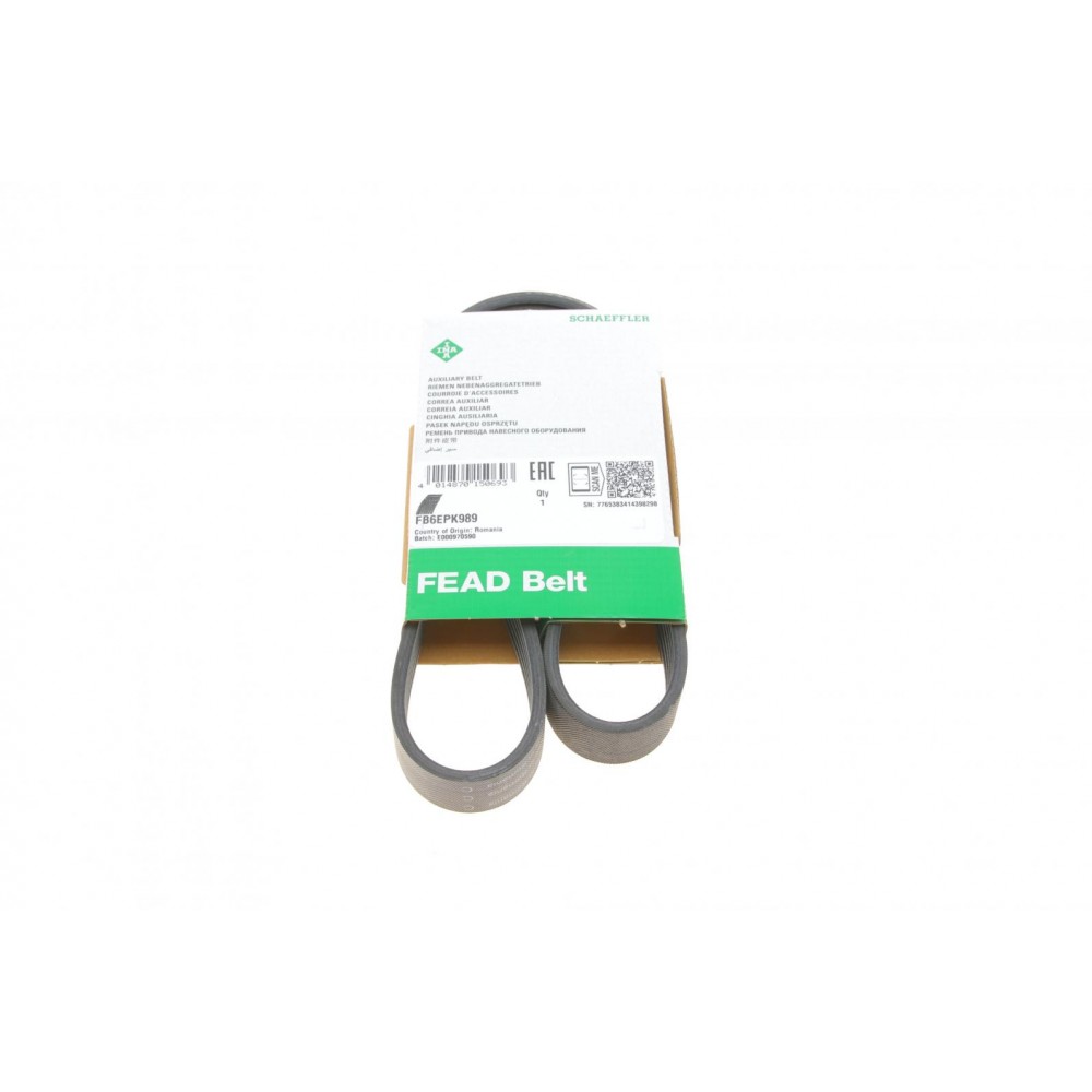 FB 6EPK989 INA Поліклиновий ремінь