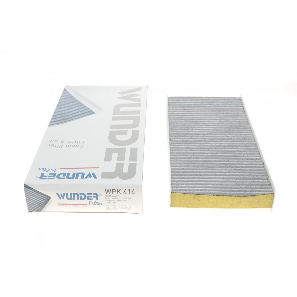 Фільтр салону Fiat Scudo/Citroen Jumpy/Peugeot Expert 1.6-2.0 HDi 07- (вугільний)