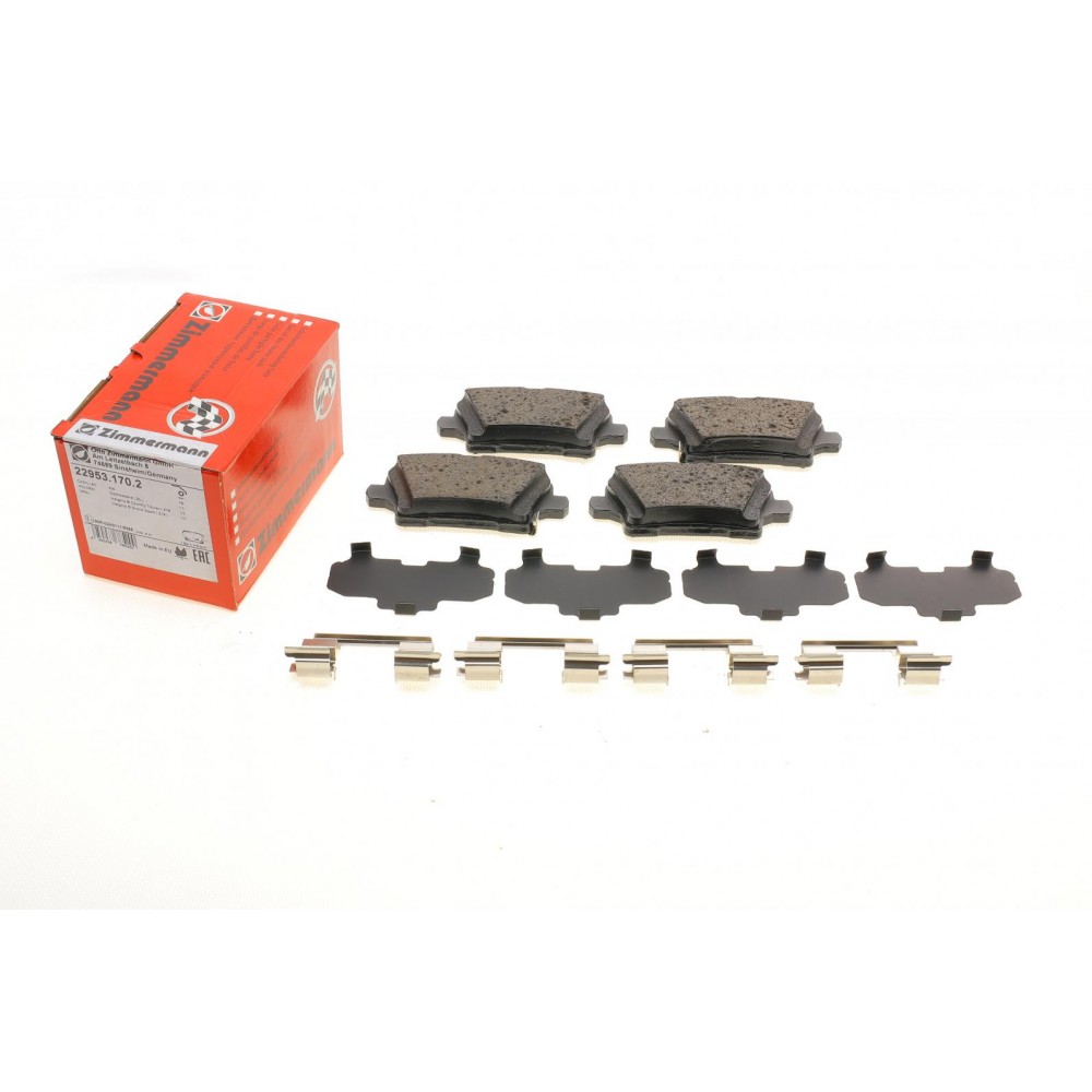 22953.170.2 ZIMMERMANN Комплект гальмівних колодок дисковий гальм