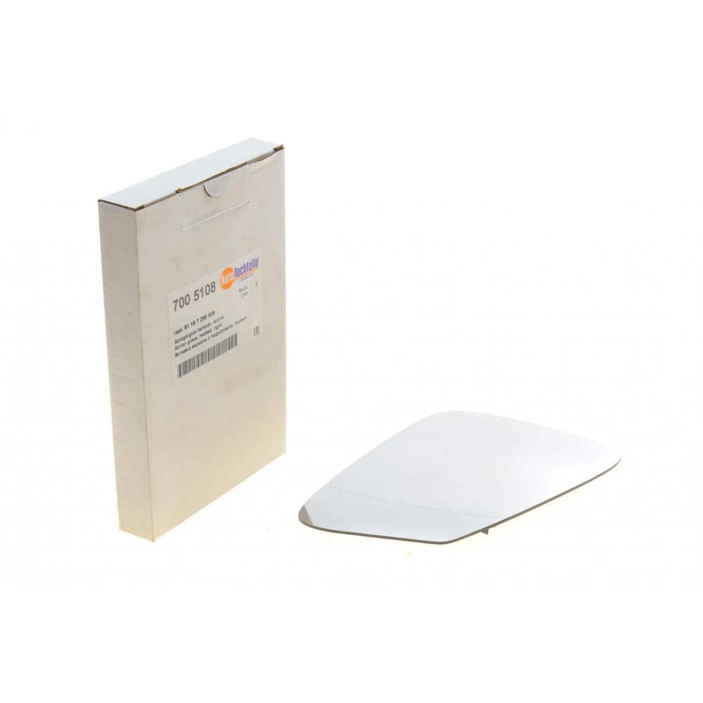 Скло дзеркала (з підігрівом) BMW 1 (F20/F21)/3 (F30/F31)/5 (F10/F11) 09- (R)