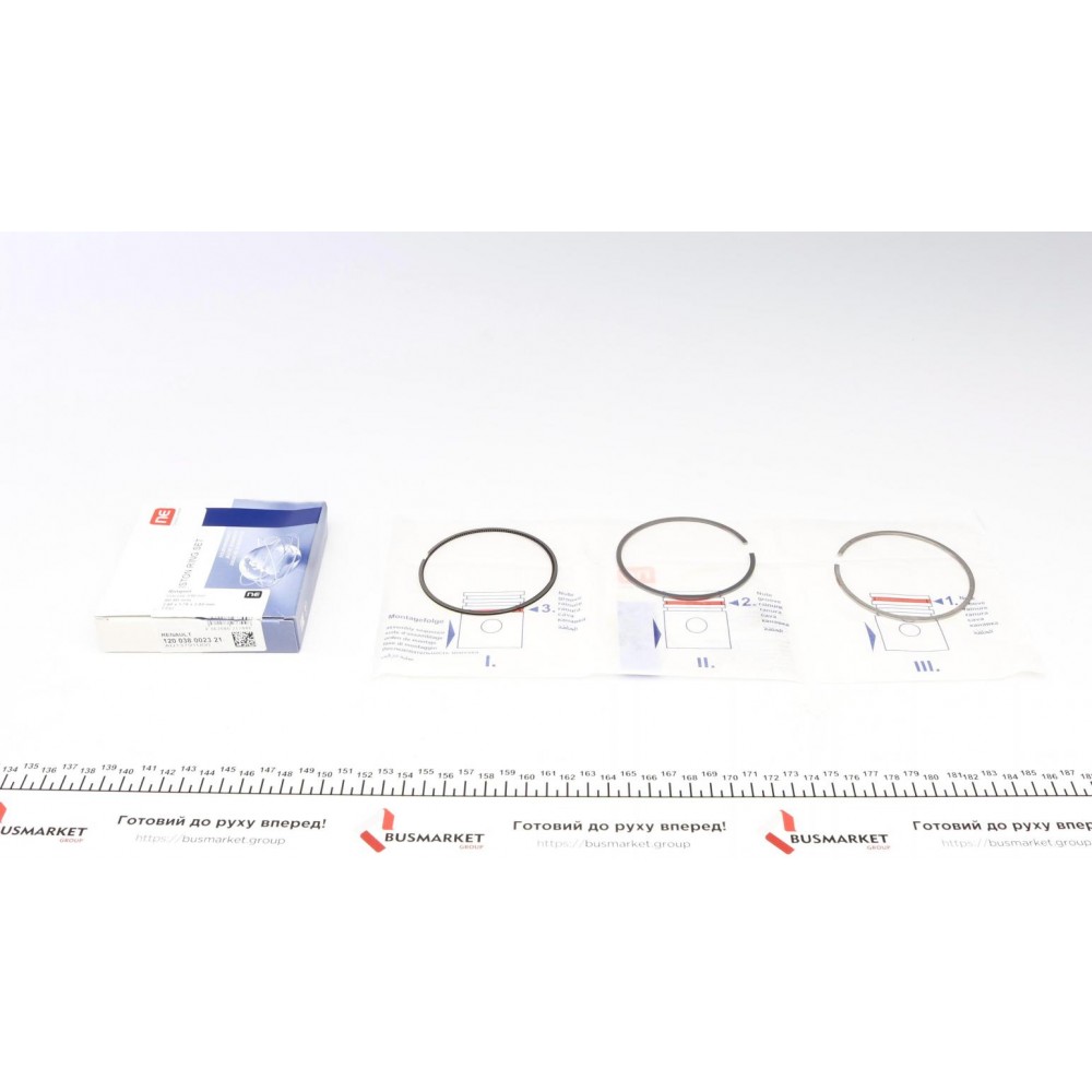 Кільця поршневі MB Vito (W447)/Renault Trafic III 1.6dCi 14- (80.50mm/+0.5) (2-1.75-2) = 8938225000