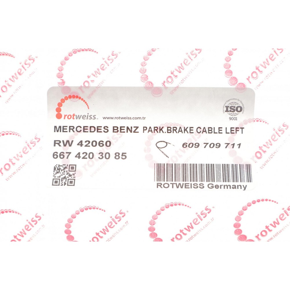 Трос ручника (центральний) (L) MB 609-814D