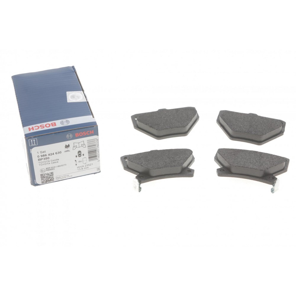 0 986 424 630 BOSCH Комплект гальмівних колодок дисковий гальм