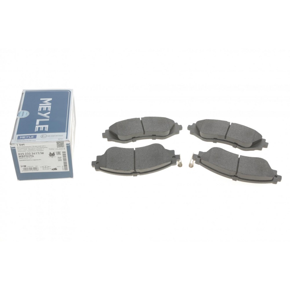 025 232 3417/W MEYLE Комплект гальмівних колодок дисковий гальм