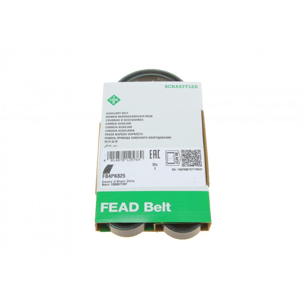 FB 4PK825 INA Поліклиновий ремінь