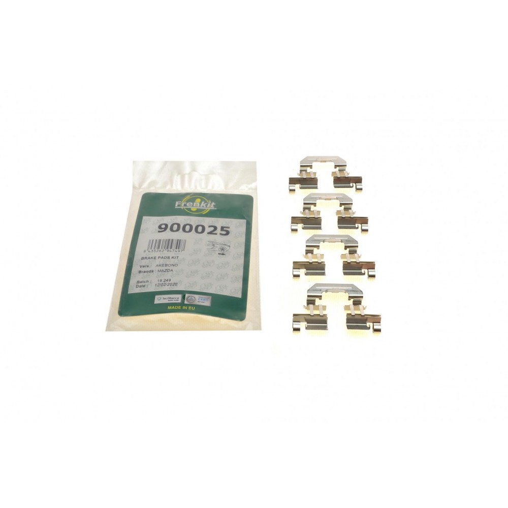 900025 FRENKIT Комплектуючі колодки дискового гальма