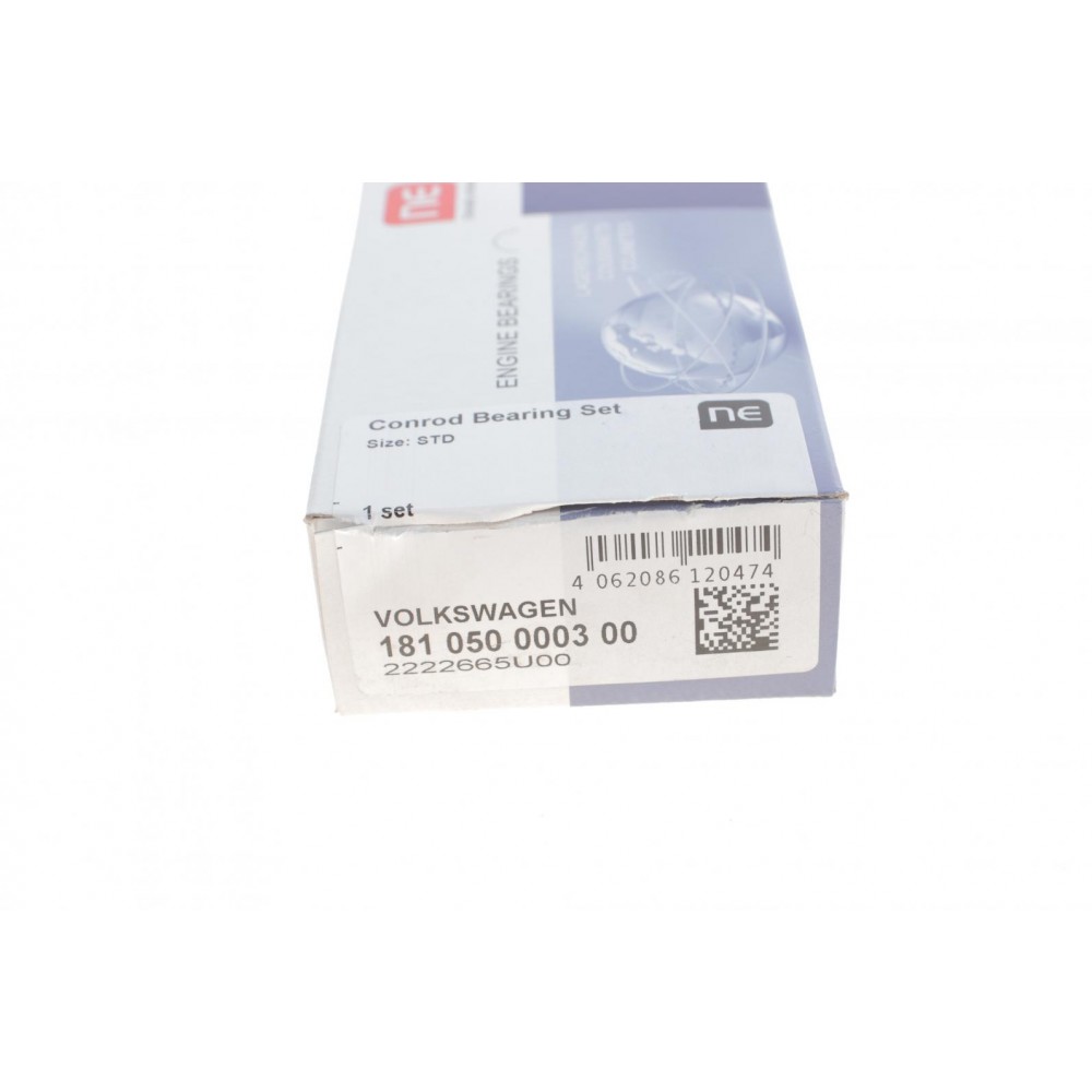 Вкладиші шатунні VW Caddy/Passat 1.6/1.6i (STD) = 6150520000