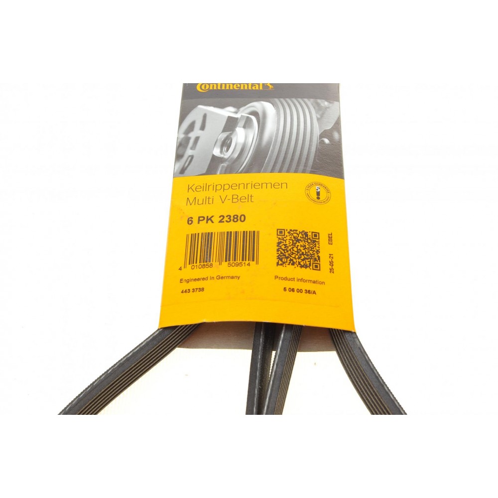 Ремінь генератора MB C-class (W202/203)/E-class (W124/W210/211) M112/M113 (6PK2380)