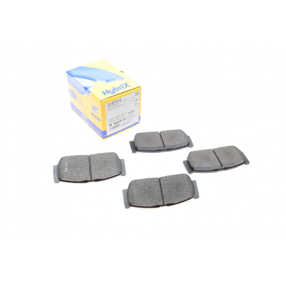 22-0727-0 METELLI Комплект гальмівних колодок дисковий гальм