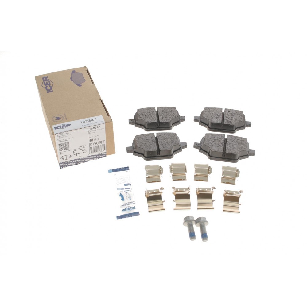 182347 ICER Комплект гальмівних колодок дисковий гальм