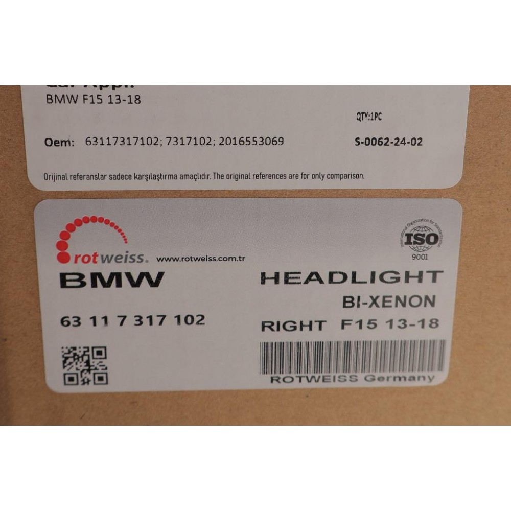 Фара (R) BMW X5 (F15/F85) 13-18 (Bi-Xenon)