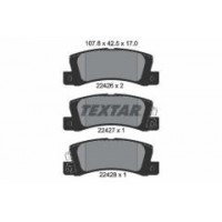 2242601 TEXTAR Комплект гальмівних колодок дисковий гальм