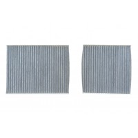 Фільтр салону Citroen C3 09-/C4 Cactus/Peugeot 2008 13-/207 06-15/208 12- (к-кт 2шт.) (вугільний)