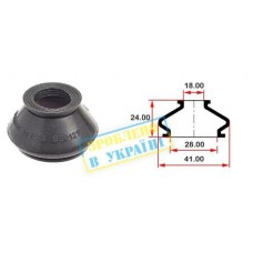 Пильник опори кульової рульового наконечника (18x28)