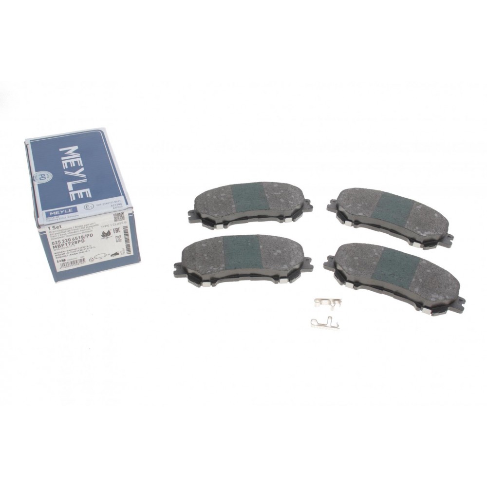 025 220 6518/PD MEYLE Комплект гальмівних колодок дисковий гальм