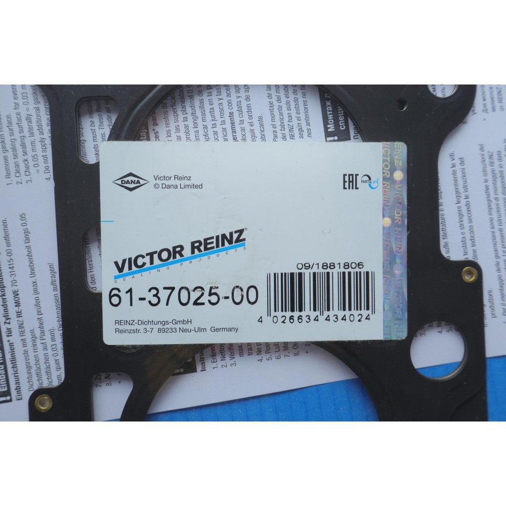 Прокладка ГБЦ VW Crafter 2.5TDI 06-, Ø81,50mm, 1.53mm, (1 метка)