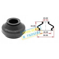 Пильник опори кульової рульового наконечника (універсальний) (40х23x33)